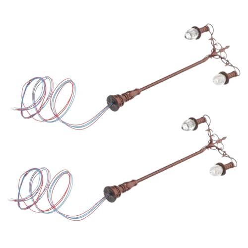 BESPORTBLE 2Stücke Gartenlampe Für Mikrolandschaften Kupferfarbe Weiße LED Beleuchtung Dekoration Für Sand Table Szenen Hausdekoration BESPORTBLE 2Stücke Gartenlampe Für Mikrolandschaften Kupferfarbe Weiße LED Beleuchtung Dekoration Für Sand Table Szenen Hausdekoration von BESPORTBLE