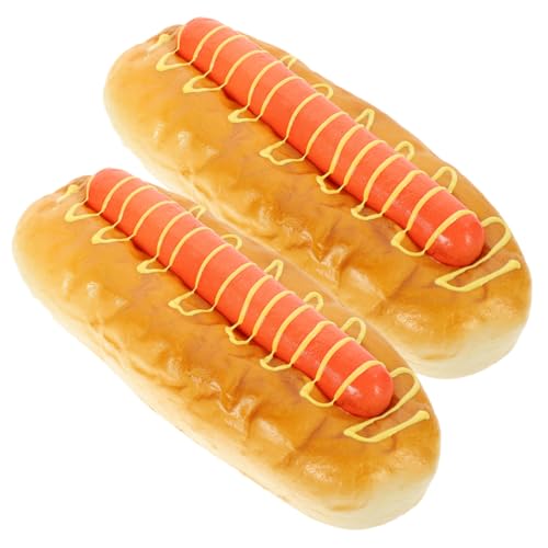 BESPORTBLE 2Stücke Gefälschte Burger Modelle aus PU Material Realistische Lebensmittel Requisite für Fotografie und Dekoration für Küchen Restaurants und Partys von BESPORTBLE