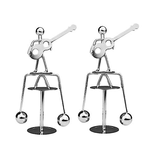 BESPORTBLE 2 Stück Gitarre und Mann Balance Spielzeug Physik für Schreibtisch Elegantes Home Decor von BESPORTBLE