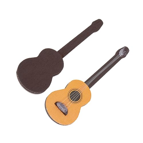 BESPORTBLE 2Stücke Gitarren Dekoration Holz Miniatur Gitarre für Puppenhaus und Musikwelt für Kreative Szenen und Layouts BESPORTBLE 2Stücke Gitarren Dekoration Holz Miniatur Gitarre für Puppenhaus und Musikwelt für Kreative Szenen und Layouts von BESPORTBLE