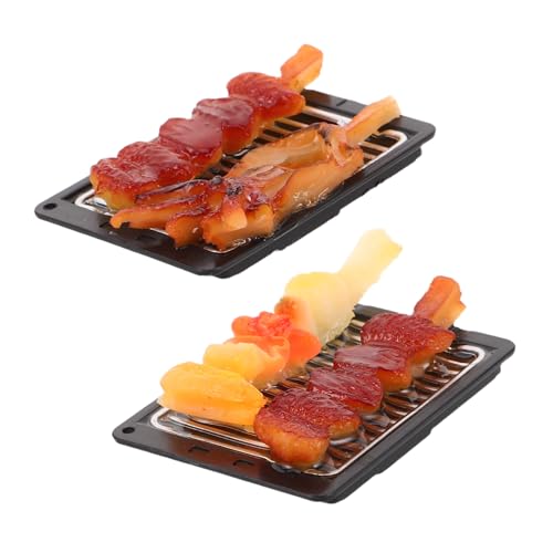 BESPORTBLE 2Stücke Grill Spieße Set Lebensmittelimitat für Puppenhaus Dekoration Realistische Grill Szene für Puppenhaus Zubehör Charmantes BBQ Design BESPORTBLE 2Stücke Grill Spieße Set Lebensmittelimitat für Puppenhaus Dekoration Realistische Grill Szene für Puppenhaus Zubehör Charmantes BBQ Design von BESPORTBLE