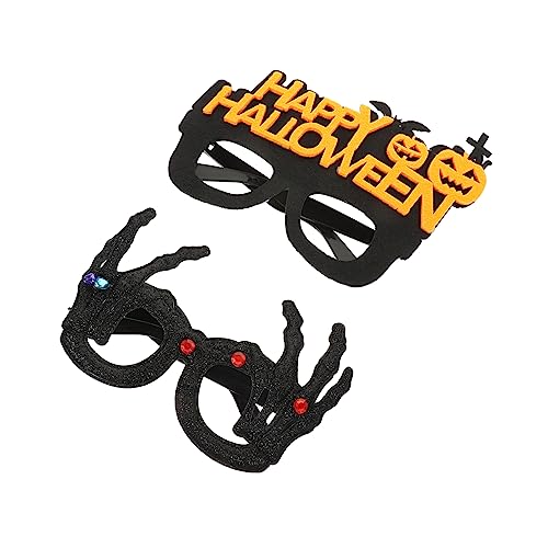 BESPORTBLE 2Stücke Halloween Brille Einzigartige Partybrille Für Halloween Dekorationen Gespenstische Kostümaccessoires Für Erwachsene Für Partys Und Fotoshootings von BESPORTBLE