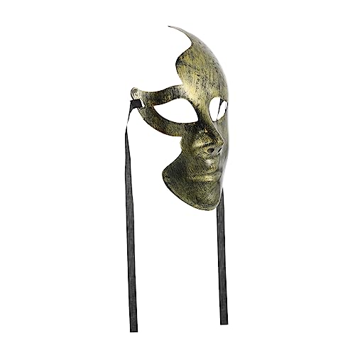 BESPORTBLE 2Stücke Halloween Halbgesicht Maskerade Maske Aus Kunststoff Vintage Gesicht Dekoration Für Kostümpartys Fasching Und Halloween von BESPORTBLE