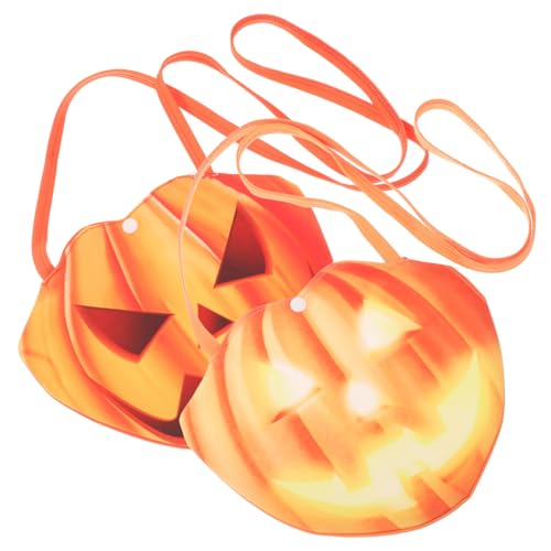 BESPORTBLE 2Stücke Halloween Süßigkeitstüten Mit Kürbismuster Praktische Geschenkverpackung Für Halloween Feiern Kindergeburtstage Für Leckereien Mitgebsel von BESPORTBLE