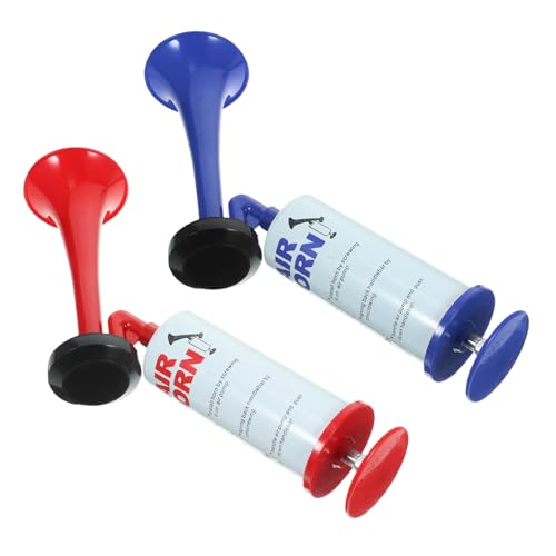 BESPORTBLE 2Stücke Handheld Lufthorn Trompete Für Sportveranstaltungen Feiern Und Alarmierung Rotes Und Blaues Design Fans Und Aktionen BESPORTBLE 2Stücke Handheld Lufthorn Trompete Für Sportveranstaltungen Feiern Und Alarmierung Rotes Und Blaues Design Fans Und Aktionen von BESPORTBLE