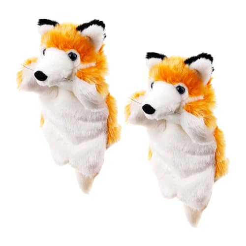 BESPORTBLE 2Stücke Handpuppe Interaktives Für Kuscheltiere Aus Weichem Plüsch Fördert Kreatives Geschichtenerzählen Und Rollenspiele Für Fantasievolles Und Emotionale von BESPORTBLE