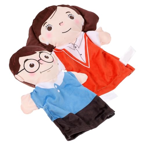 BESPORTBLE 2Stücke Handpuppen für Kreatives DIY Handspielzeug für Geschichtenzeit und Interaktion Realistische Figuren für Spiel und Schule von BESPORTBLE
