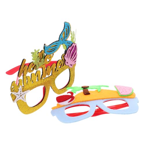BESPORTBLE 2Stücke Hawaii Partybrillen Lustige Fotorequisiten Für Kreative Luau Party Dekorationen Mermaids Und Strandmotiven Für Geburtstagsfeiern Und Kostümbälle BESPORTBLE 2Stücke Hawaii Partybrillen Lustige Fotorequisiten Für Kreative Luau Party Dekorationen Mermaids Und Strandmotiven Für Geburtstagsfeiern Und Kostümbälle von BESPORTBLE
