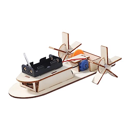 BESPORTBLE 2Stücke Holz Boot Modell DIY Montage Boot Modell Für Wissenschaftsexperiment Kit Für Kreative Bastelprojekte Handgefertigtes Holzspielzeug von BESPORTBLE