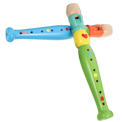 BESPORTBLE 2Stücke Holz Für Musikalisches Lernspielzeug Bildungsspielzeug Für Musikunterricht Flöten Zufälligen Farben Für Jungen von BESPORTBLE