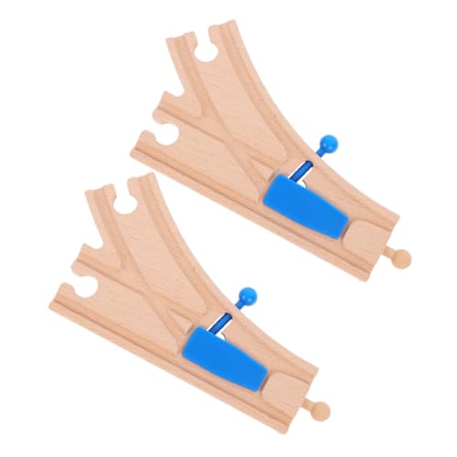 BESPORTBLE 2Stücke Holz Gleisverbinder Blauer Weichen Gleis Zubehör für Holzeisenbahn Sets Kompatibel mit Großen Marken für Kreatives und Fantasievolle BESPORTBLE 2Stücke Holz Gleisverbinder Blauer Weichen Gleis Zubehör für Holzeisenbahn Sets Kompatibel mit Großen Marken für Kreatives und Fantasievolle von BESPORTBLE