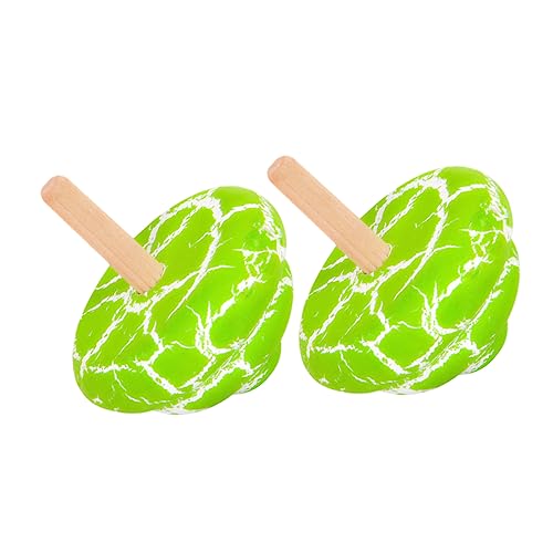 BESPORTBLE 2Stücke Holz Gyro Pädagogisches Rotierendes Top für Jungen und Lustiges Desktop Hand Koordinationsfähigkeiten und Eltern Junge Mädchen Interaktion von BESPORTBLE