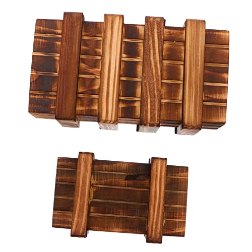 BESPORTBLE 2Stücke Holz Puzzle Box Geheime Schubladenbox Für Intelligentes Mit Versteckten Fächern Denkfähigkeit Und Für Freunde Und Familie von BESPORTBLE