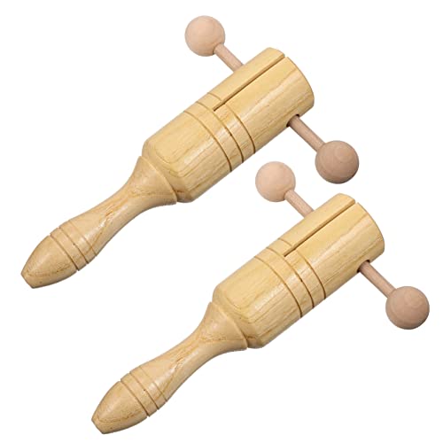 BESPORTBLE 2Stücke Holz Rasseln Für Tamburinspielzeuge Für Frühe Bildung Musikinstrumente Aus Holz Die Musikalische Von Kleinkindern von BESPORTBLE
