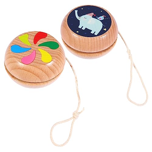 BESPORTBLE 2Stücke Holz Responsive Ball für Jungen und Pädagogisches Flexibilität Tragbar und Leicht für Spaß von BESPORTBLE