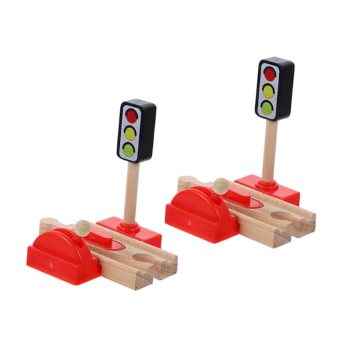 BESPORTBLE 2Stücke Holz Zugspielzeug Teiliges Verkehrssignal Zubehör für Holzeisenbahn Fördert Kreativität und Logisches Szenenzubehör für Fantasievolles BESPORTBLE 2Stücke Holz Zugspielzeug Teiliges Verkehrssignal Zubehör für Holzeisenbahn Fördert Kreativität und Logisches Szenenzubehör für Fantasievolles von BESPORTBLE