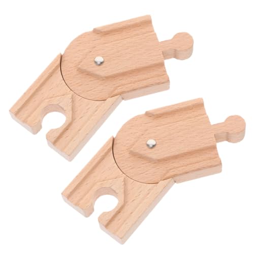 BESPORTBLE 2Stücke Holzbahn Zubehör Für DIY Zuggleis Layout Gleisblock Hölzerne Bahnstrecke Für Kreatives Kinderspielzeug Fantasie BESPORTBLE 2Stücke Holzbahn Zubehör Für DIY Zuggleis Layout Gleisblock Hölzerne Bahnstrecke Für Kreatives Kinderspielzeug Fantasie von BESPORTBLE