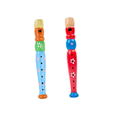 BESPORTBLE 2Stücke Holzblockflöten Für Piccolos Als Musikspielzeug Für Kleinkinder Fördert Musikalisches Und Kreativität Für Kleine Musiker von BESPORTBLE