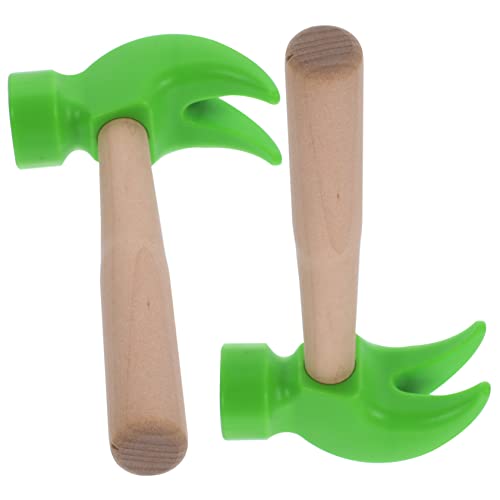 BESPORTBLE 2Stücke Holzhammer Kunststoffhammer Mit Holzgriff Für Kinderfotografie Und Rollenspiele Lernspielzeug Für Jungen Und Jahren von BESPORTBLE