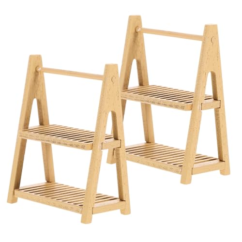 BESPORTBLE 2Stücke Holzregal Für Puppenhaus Doppelschichtiges Regal Zur Dekoration Von Spielszene Und Bastelprojekten Perfektes Miniaturenzubehör Für Kreative Spielwelten BESPORTBLE 2Stücke Holzregal Für Puppenhaus Doppelschichtiges Regal Zur Dekoration Von Spielszene Und Bastelprojekten Perfektes Miniaturenzubehör Für Kreative Spielwelten von BESPORTBLE