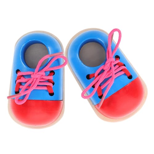 BESPORTBLE 2Stücke Holzspielzeug Zum Schnüren Von Schuhen Montessori Lernspielzeug Für Kleinkinder Frühe Der Feinmotorik Und Hand Augen Koordination Für Einfädeln BESPORTBLE 2Stücke Holzspielzeug Zum Schnüren Von Schuhen Montessori Lernspielzeug Für Kleinkinder Frühe Der Feinmotorik Und Hand Augen Koordination Für Einfädeln von BESPORTBLE