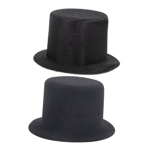 BESPORTBLE 2Stücke Hüte Für Schneemann Deko Bastel Accessoires Für DIY Weihnachtsprojekte Für Puppen Und Kreative Handarbeiten von BESPORTBLE