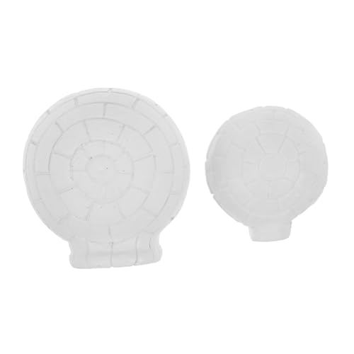 BESPORTBLE 2Stücke Iglu Figuren Realistische Mini Modelle Für DIY Mikro Landschaftsdekorationen Winzige Arktische Dekorationen Für Kreative Projekte von BESPORTBLE