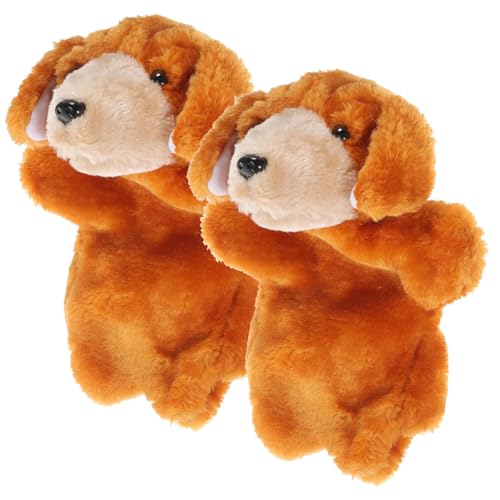 BESPORTBLE 2Stücke Interaktive Handpuppen Aus Plüsch Süße Tierpuppen Für Kreatives Geschichtenerzählen Für Eltern Und Bildung von BESPORTBLE