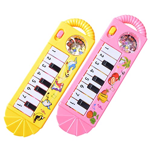 BESPORTBLE 2Stücke Klavier Tasten Elektronisches Keyboard Mit Musikfunktion Und Vibrationsgeräuschen Tragbares Klavier Für Kleinkinder von BESPORTBLE