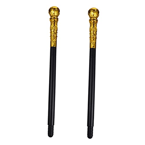 BESPORTBLE 2Stücke Königlicher Scepter Cosplay Requisiten Für Bühnenauftritt Plastiklaufstock Party Zubehör Für Halloween Mottoparty von BESPORTBLE