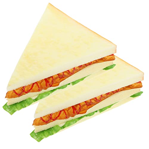 BESPORTBLE 2Stücke Künstliches Sandwich Modell Realistische Dekoration für Fotografie für Dessert Shops und Küchen Lebensechte Simulation für Kreative Displays BESPORTBLE 2Stücke Künstliches Sandwich Modell Realistische Dekoration für Fotografie für Dessert Shops und Küchen Lebensechte Simulation für Kreative Displays von BESPORTBLE