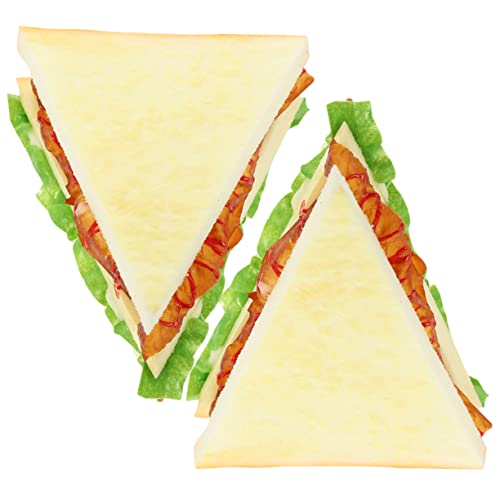 BESPORTBLE Für Den Unterricht 2 Stück Gefälschte Sandwich-Dekorationen Simulierte Sandwich-Requisiten Für Die Küche Realistisches Spielessen Für Jungen Und Mädchen BESPORTBLE Für Den Unterricht 2 Stück Gefälschte Sandwich-Dekorationen Simulierte Sandwich-Requisiten Für Die Küche Realistisches Spielessen Für Jungen Und Mädchen von BESPORTBLE