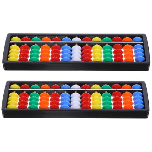 BESPORTBLE 2 Stück Chinesischer für Kinder Kunststoff 13-Säulen 5-Perlen Rechenhilfe Mathe Lernspielzeug im Vintage Stil für Schule und Zuhause BESPORTBLE 2 Stück Chinesischer für Kinder Kunststoff 13-Säulen 5-Perlen Rechenhilfe Mathe Lernspielzeug im Vintage Stil für Schule und Zuhause von BESPORTBLE