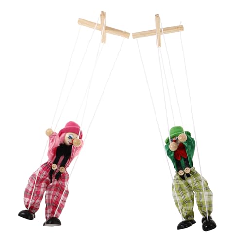BESPORTBLE 2Stücke Lustige Hölzerne Piraten Marionette Mit Schnur Für Handgefertigte Marionetten Für Kindergeburtstage Und Partyspiele von BESPORTBLE