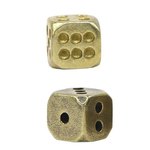 BESPORTBLE 2Stücke Messing Würfel Pure Kupfer Dice für Spiele und Barbedarf Geeignet für Würfelspiele Party und Kreative Lernspiele BESPORTBLE 2Stücke Messing Würfel Pure Kupfer Dice für Spiele und Barbedarf Geeignet für Würfelspiele Party und Kreative Lernspiele von BESPORTBLE