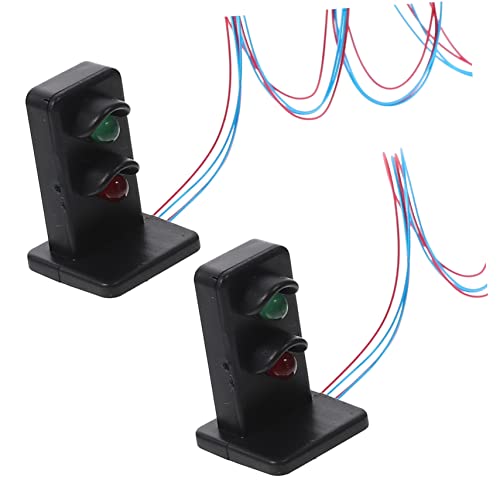 BESPORTBLE 2Stücke Mini Ampelmodell Für Sandtisch Dekoration Lebensechtes Für Modelleisenbahnen Und Miniaturpuppenhäuser Kreativ Und Gestaltet von BESPORTBLE