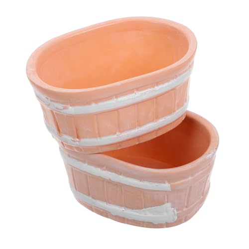 BESPORTBLE Kleiner Badewanne für Puppenhaus 2 Stück Handgefertigte Miniatur Badewannen Zubehör Puppenhaus Dekoration Badezubehör für Kleiner Szenen BESPORTBLE Kleiner Badewanne für Puppenhaus 2 Stück Handgefertigte Miniatur Badewannen Zubehör Puppenhaus Dekoration Badezubehör für Kleiner Szenen von BESPORTBLE