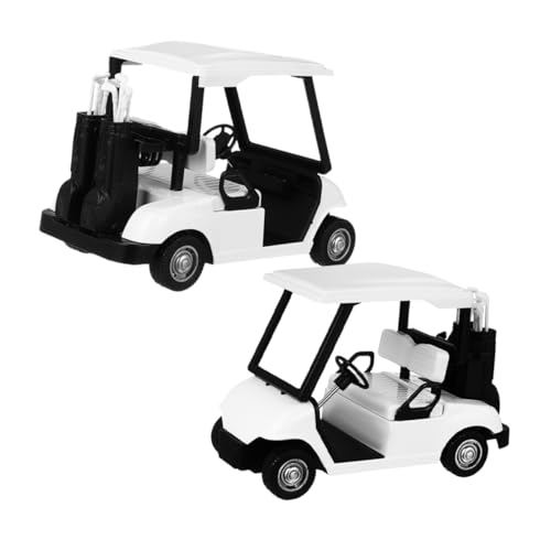 BESPORTBLE 2Stücke Mini Golfwagen Modellspielzeug Rückzieh Golfwagen Diecast Modelle Für Golf Themenpartys Und Schreibtischdekoration Legierungs Golfwagenmodelle von BESPORTBLE