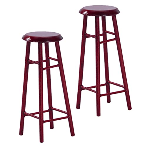 BESPORTBLE 2Stücke Mini Möbel Rote Hochstuhl Modelle für Mini House Dekoration Langlebig und Kindgerecht BESPORTBLE 2Stücke Mini Möbel Rote Hochstuhl Modelle für Mini House Dekoration Langlebig und Kindgerecht von BESPORTBLE