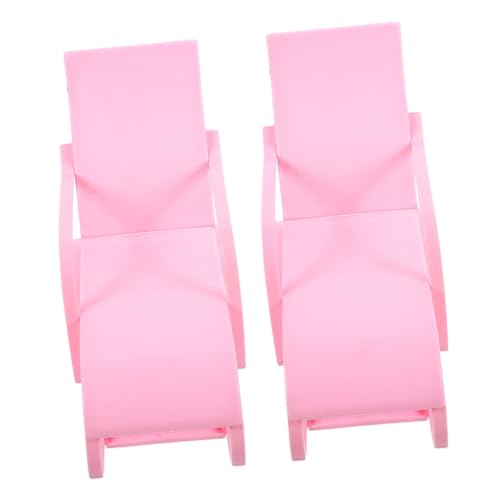 BESPORTBLE 2Stücke Mini Puppenmöbel Requisite Für Puppen Puppenstuhl Modell Strandstuhl Zubehör Für Kreatives Und Dekorieren von BESPORTBLE