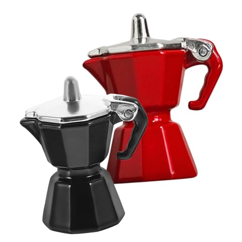 BESPORTBLE 2Stücke Miniatur Kaffeekanne Realistische Puppenhaus Dekoration Kaffee Wasserkocher für Mini Haus Layouts und Mikro Landschaften von BESPORTBLE