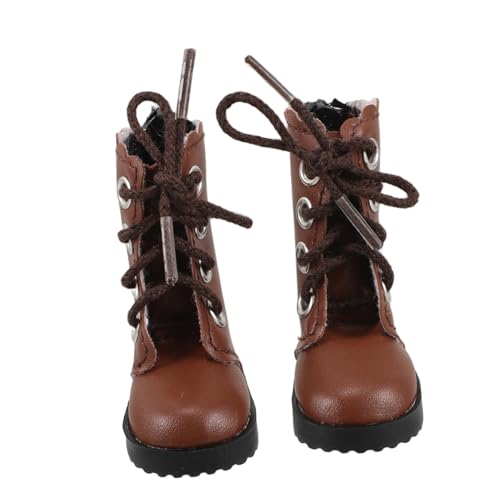 BESPORTBLE 2Stücke Miniature High Top Schuhe Für Bjd Puppen Hochwertige Niedliche Braune Stiefel Als Ersatzkleidung Für Puppen Und Puppenhaus Zubehör von BESPORTBLE