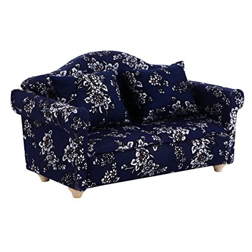 BESPORTBLE 2Stücke Minisofa mit Kissen für Puppenhaus Blaues Design Handgefertigtes für Kissen für Miniaturmöbel und Kreative Spielwelten BESPORTBLE 2Stücke Minisofa mit Kissen für Puppenhaus Blaues Design Handgefertigtes für Kissen für Miniaturmöbel und Kreative Spielwelten von BESPORTBLE