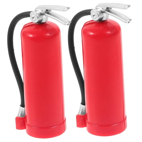 BESPORTBLE 2Stücke Modelle Für Rc Autos Simuliertes Feuerlöschspielzeug Als Dekoration Für Modellbau Und Puppenhaus Für Mini Deko von BESPORTBLE