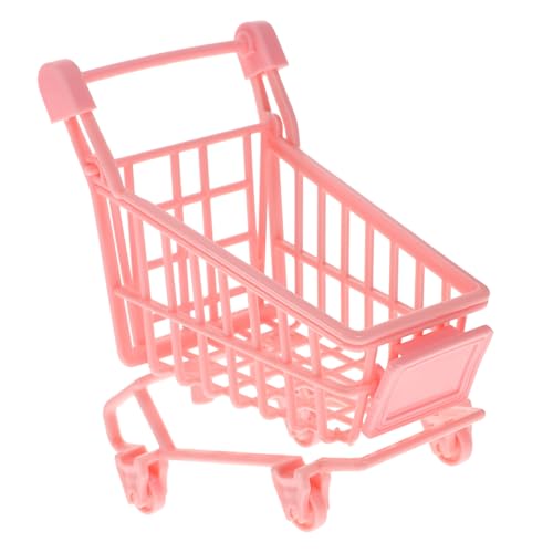 BESPORTBLE 2Stücke PVC Einkaufswagen Für Mini Kaufladen Zubehör Für Rollenspiel Und Puppenlagerung Zufällige Farben Entwickelt Für Kreatives Und Motorische Fähigkeiten von BESPORTBLE
