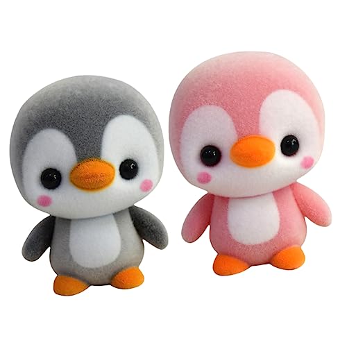 BESPORTBLE 2Stücke Plüsch Pinguin Puppen Weiche Gefüllte Pinguin Spielzeuge Und Plüsch Pinguin Für Auto Dekoration Kuscheltier von BESPORTBLE