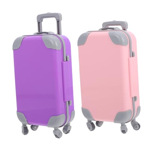 BESPORTBLE 2Stücke Puppenhaus Koffer mit Trolley Reisekoffer für Puppen für Kreatives und Aufbewahrung von Puppenzubehör BESPORTBLE 2Stücke Puppenhaus Koffer mit Trolley Reisekoffer für Puppen für Kreatives und Aufbewahrung von Puppenzubehör von BESPORTBLE