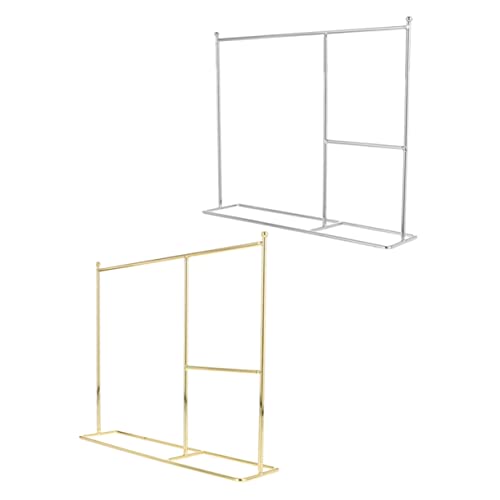 BESPORTBLE 2Stücke Puppenkleidungs Display Rack Aus Metall Teiliges Für Präsentation Und Aufbewahrung Von Puppenkleidung Für Mini Puppen von BESPORTBLE