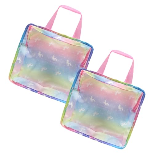 BESPORTBLE 2Stücke Puppenzubehör Einhorn Handtaschen für Puppen Große Kapazität für Puppenkleidung für Reisen und Aufbewahrung von Puppenzubehör BESPORTBLE 2Stücke Puppenzubehör Einhorn Handtaschen für Puppen Große Kapazität für Puppenkleidung für Reisen und Aufbewahrung von Puppenzubehör von BESPORTBLE