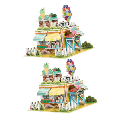 BESPORTBLE 2Stücke Puzzle aus Teiliges Eisdielen Modell Kreatives DIY Puzzlespiel für Fördert Fantasie und Hand Auge Koordination Lehrreiches BESPORTBLE 2Stücke Puzzle aus Teiliges Eisdielen Modell Kreatives DIY Puzzlespiel für Fördert Fantasie und Hand Auge Koordination Lehrreiches von BESPORTBLE
